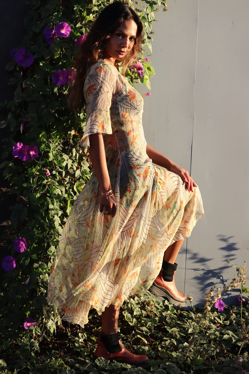 1930s Sheer Floral Dress — Madly Vintage